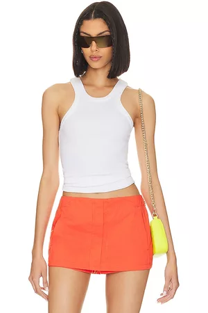 REVOLVE AGOLDE Agolde camiseta tirantes bailey en color talla L en - White. Talla L (también en XL).