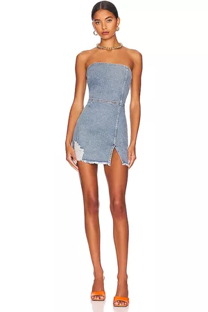 REVOLVE SER.O.YA Ser.o.ya minivestido leighton en color denim-medium talla L en - Denim-Medium. Talla L (también en M, S, XL, XS).