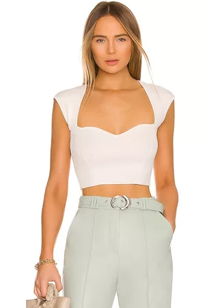 REVOLVE SIMKHAI Simkhai camiseta abia en color talla L en - White. Talla L (también en M, S, XL).