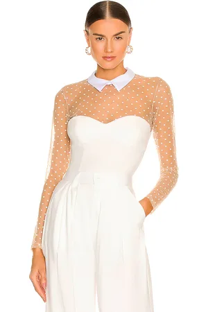 REVOLVE Fleur du mal Fleur du mal body con tul de lunares collared en color talla L en - . Talla L (también en S, XS).