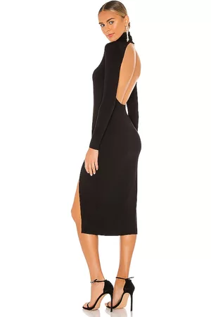 REVOLVE Lovers and Friends Lovers and friends vestido midi gigi en color talla M en - Black. Talla M (también en L, S, XS).
