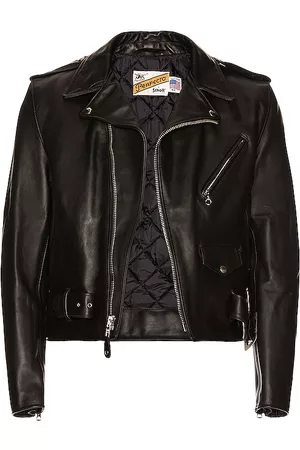 REVOLVE Schott Schott chaqueta cuero perfecto en color talla 38 en - Black. Talla 38 (también en 44).