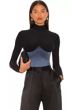 REVOLVE Fleur du mal Fleur du mal body mock neck en color negro talla L en - Black. Talla L (también en M, S, XS).