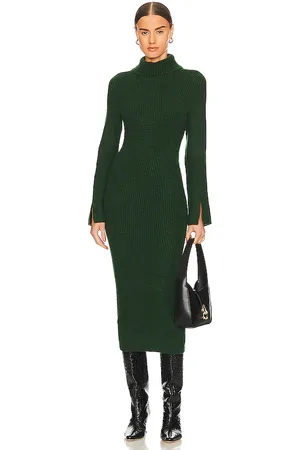 REVOLVE Lovers and Friends Lovers and friends vestido coralie en color talla M en - Dark Green. Talla M (también en S, XS).