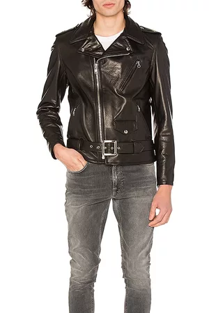 REVOLVE Schott Schott chaqueta cuero perfecto en color talla L en - Black. Talla L (también en S, XL, XL/1X).