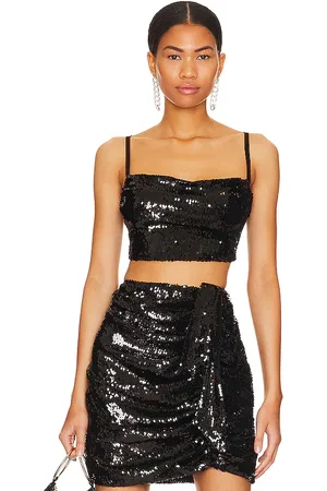 REVOLVE OW Collection Ow collection sequin top en color negro talla S en - Black. Talla S (también en XS).