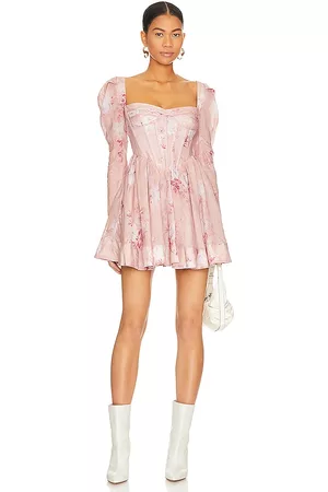 REVOLVE Bardot Bardot minivestido evermore floral en color rosado talla 2 en - Pink. Talla 2 (también en 4, 6).