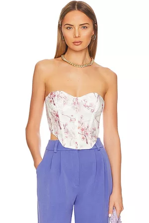 REVOLVE Bardot Bardot gracious corset bustier en color blanco talla 12 en - White. Talla 12 (también en 8).