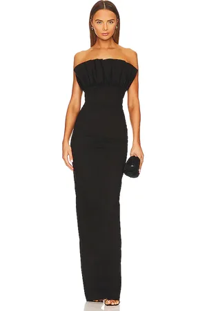 REVOLVE SAU LEE Sau lee vestido largo noah en color talla 10 en - Black. Talla 10 (también en 0, 00, 14, 2, 4).