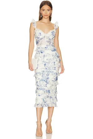 REVOLVE V. Chapman V. chapman vestido midi fiorenza en color blanco talla 0 en - White. Talla 0 (también en 00, 12, 2).