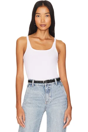 REVOLVE LNA Lna camiseta tirantes timeless en color talla L en - White. Talla L (también en M, XL, XS).