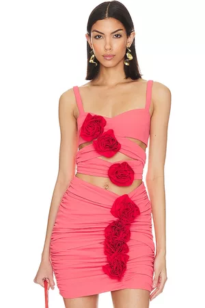 REVOLVE Atoir Atoir the déjú vu crop top en color rosado talla S en - Pink. Talla S (también en XS).