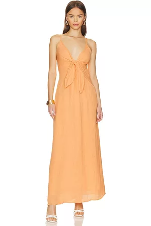 REVOLVE FAITHFULL THE BRAND Faithfull the brand vestido midi verona en color naranja talla L en - Orange. Talla L (también en S, XL, XS, XXL).