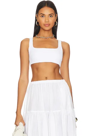 REVOLVE Enza Costa Enza costa sujetador top easy en color talla M en - White. Talla M (también en L, S, XS).