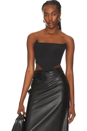 REVOLVE Bardot Bardot corsé bustier platinum en color talla 12 en - Black. Talla 12 (también en 2).