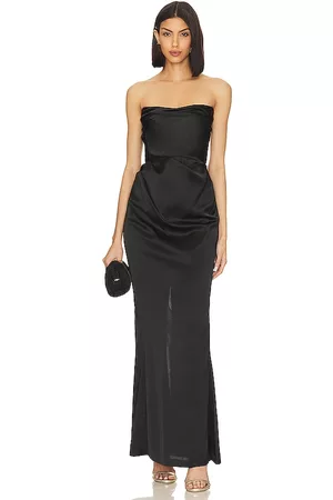 REVOLVE Nookie Nookie vestido de fiesta sin tirantes emelie en color talla L en - Black. Talla L (también en S).