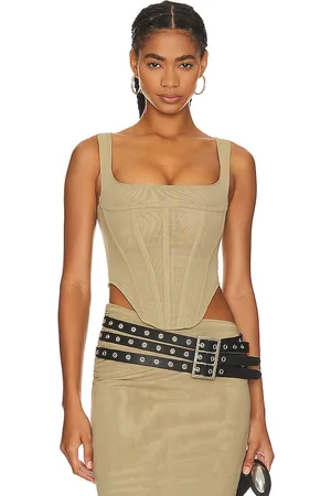 REVOLVE Miaou Miaou corsé campbell en color verde salvia talla M en - Sage. Talla M (también en S, XS).