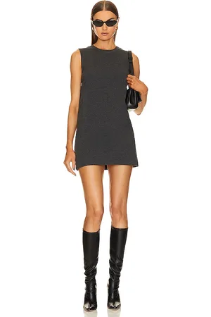REVOLVE Norma Kamali Norma kamali minivestido terry en color charcoal talla M en - Charcoal. Talla M (también en XL).