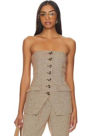 REVOLVE Favorite Daughter Favorite daughter corsé phoebe en color beige talla 10 en - Beige. Talla 10 (también en 12).