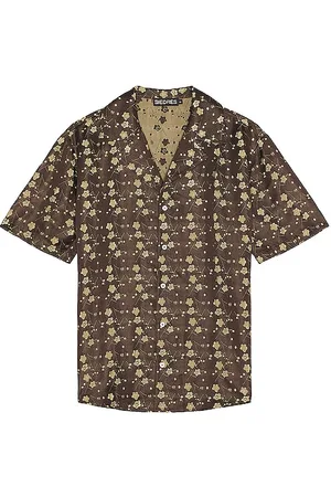 REVOLVE SIEDRES Siedres camisa en color chocolate talla L en - Chocolate. Talla L (también en M, S, XL/1X).