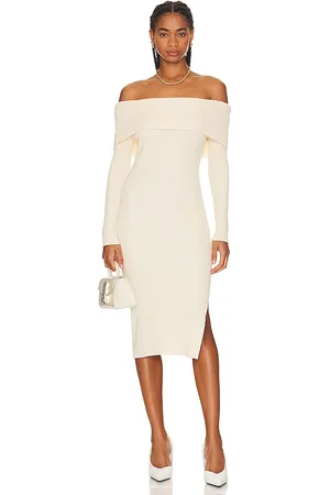 REVOLVE Steve Madden Steve madden vestido punto francesca en color talla L en - White. Talla L (también en M, S, XL).