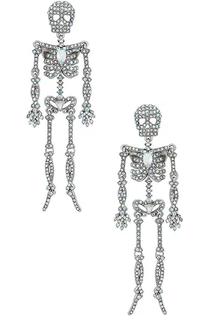 REVOLVE BaubleBar Baublebar pendientes 3d bonafide bones en color metálico talla all en - Metallic Silver. Talla all.