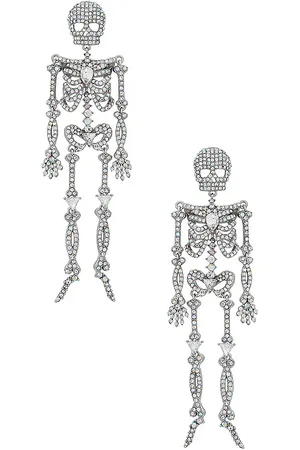 REVOLVE BaubleBar Baublebar pendientes 3d bonafide bones en color metálico talla all en - Metallic Silver. Talla all.