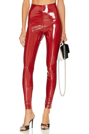 REVOLVE Commando Commando leggings de cuero en color rojo talla L en - Red. Talla L (también en M, S).
