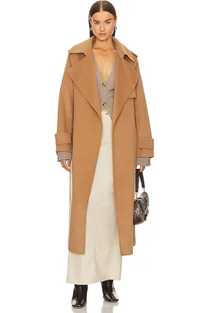 REVOLVE LAMARQUE Lamarque abrigo trenca margaret en color marrón talla L en - Brown. Talla L (también en M, S, XL, XS).