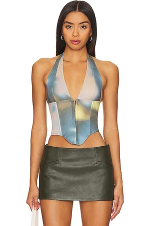 REVOLVE Miaou Miaou mara corset en color verde talla S en - Green. Talla S (también en XS, XXS).