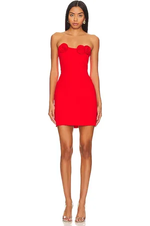 REVOLVE Amanda Uprichard Amanda uprichard minivestido sabine en color rojo talla M en - Red. Talla M (también en L, XL).