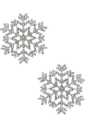 REVOLVE BaubleBar Baublebar pendientes vistosos snowflake en color metálico talla all en - Metallic Silver. Talla all.
