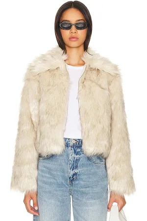 REVOLVE Steve Madden Steve madden abrigo piel sintética juniper en color talla L en - Cream. Talla L (también en M, S, XL, XS).