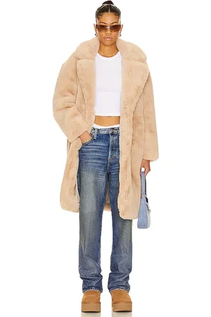 REVOLVE BLANKNYC Blanknyc abrigo piel sintética en color beige talla L en - Beige. Talla L (también en M, S, XS).
