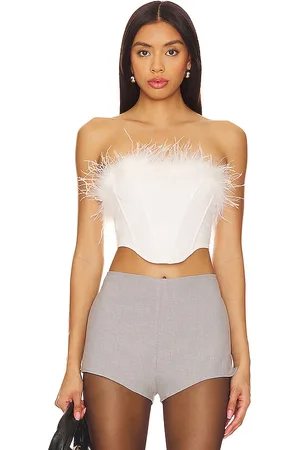 REVOLVE Superdown Superdown corsé elsie en color talla M en - White. Talla M (también en XS).