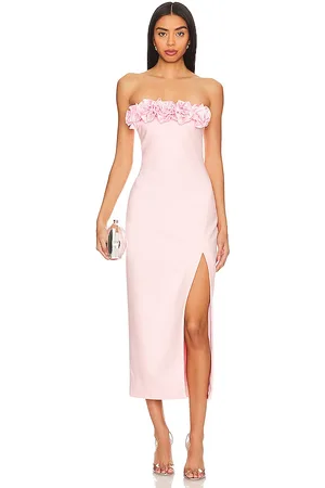 REVOLVE LIKELY Likely vestido midi catania en color rose talla 0 en - Rose. Talla 0 (también en 00, 10, 12, 2, 4, 6, 8).