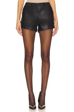REVOLVE SNDYS Sndys shorts piel sintética wendy en color talla L en - Black. Talla L (también en M, S, XL, XS, XXL, XXS).