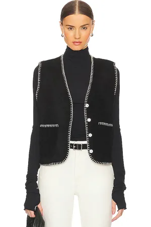REVOLVE DONNI. Donni. chaleco polar en color negro talla M en - Black. Talla M (también en S, XS, XXS).