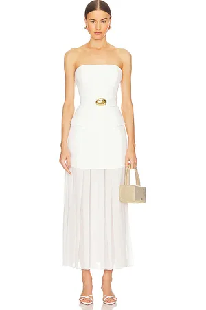 REVOLVE NICHOLAS Nicholas minivestido sin tirantes reagan en color talla 10 en - Cream. Talla 10 (también en 2, 6).