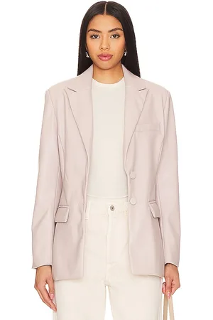 REVOLVE Steve Madden Steve madden chaqueta de cuero sintético aria en color talla L en - Lavender. Talla L (también en M).