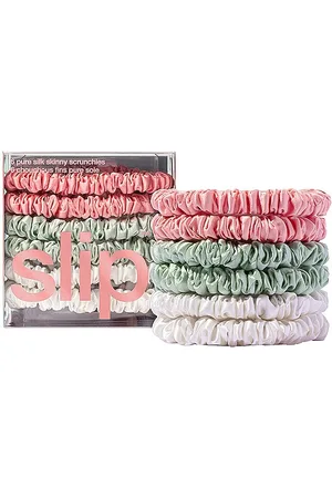 REVOLVE Slip Slip conjunto de coleteros skinny scrunchies set of 6 talla all en . Talla all.