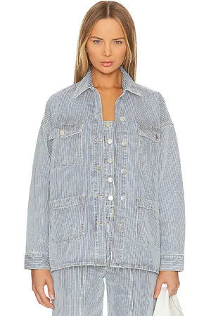 REVOLVE Ena Pelly Ena pelly chaquetón diana en color denim claro talla 6/XS en - Denim-Light. Talla 6/XS (también en 8/S).