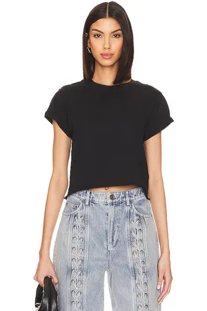 REVOLVE Free People Free people camiseta manga corta we the free perfect en color talla L en - Black. Talla L (también en S, XL, XS).