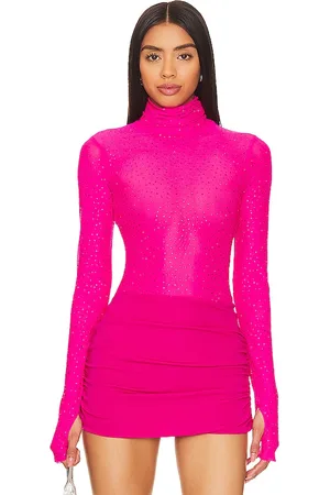 REVOLVE AFRM Afrm mono de diamantes de imitación milo en color rosado talla XS en - Pink. Talla XS (también en XXS).