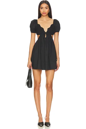 REVOLVE MORE TO COME More to come vestido jara mini en color talla L en - Black. Talla L (también en M, S, XS).