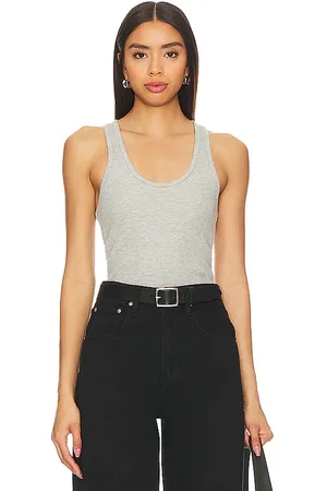 REVOLVE AGOLDE Agolde camiseta tirantes bianca en color gris talla L en - Grey. Talla L (también en XL).