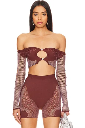 REVOLVE POSTER GIRL Poster girl coolidge top en color marrón talla all en - Brown. Talla all.
