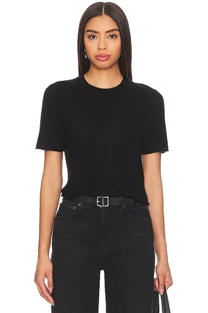 REVOLVE Guest In Residence Guest en residence featherweight crop tee en color talla XL en - Black. Talla XL (también en XS).