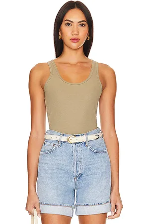 REVOLVE AGOLDE Agolde camiseta tirantes bianca en color beige talla M en - Beige. Talla M (también en XL).