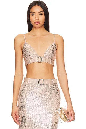 REVOLVE NBD Nbd sujetador top jobelle en color oro metálico talla M en - Metallic Gold. Talla M (también en S).